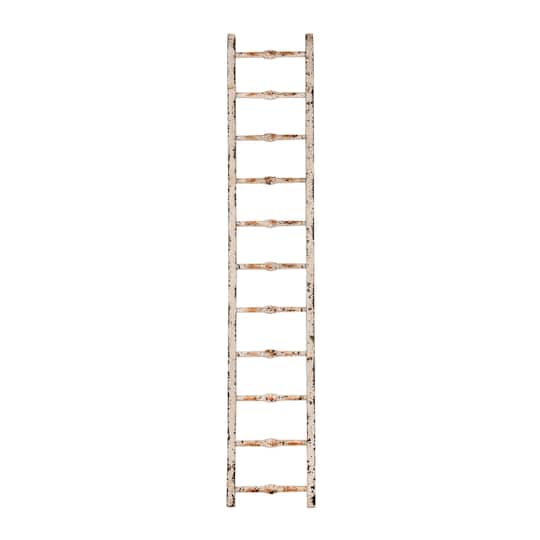 Hello Honey® 6ft. Distressed White Decorative Wood Ladder